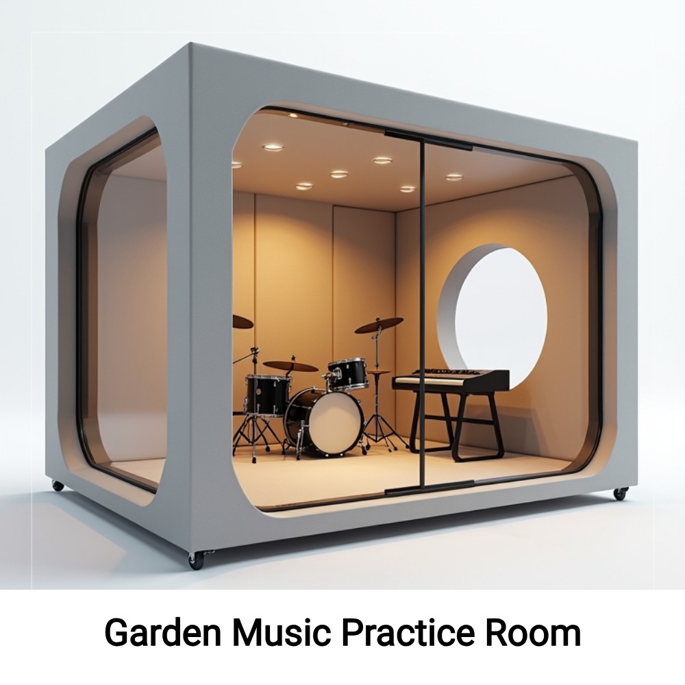 QuickSearches Elevate Facebook ad: Garden Music Practice Room.
