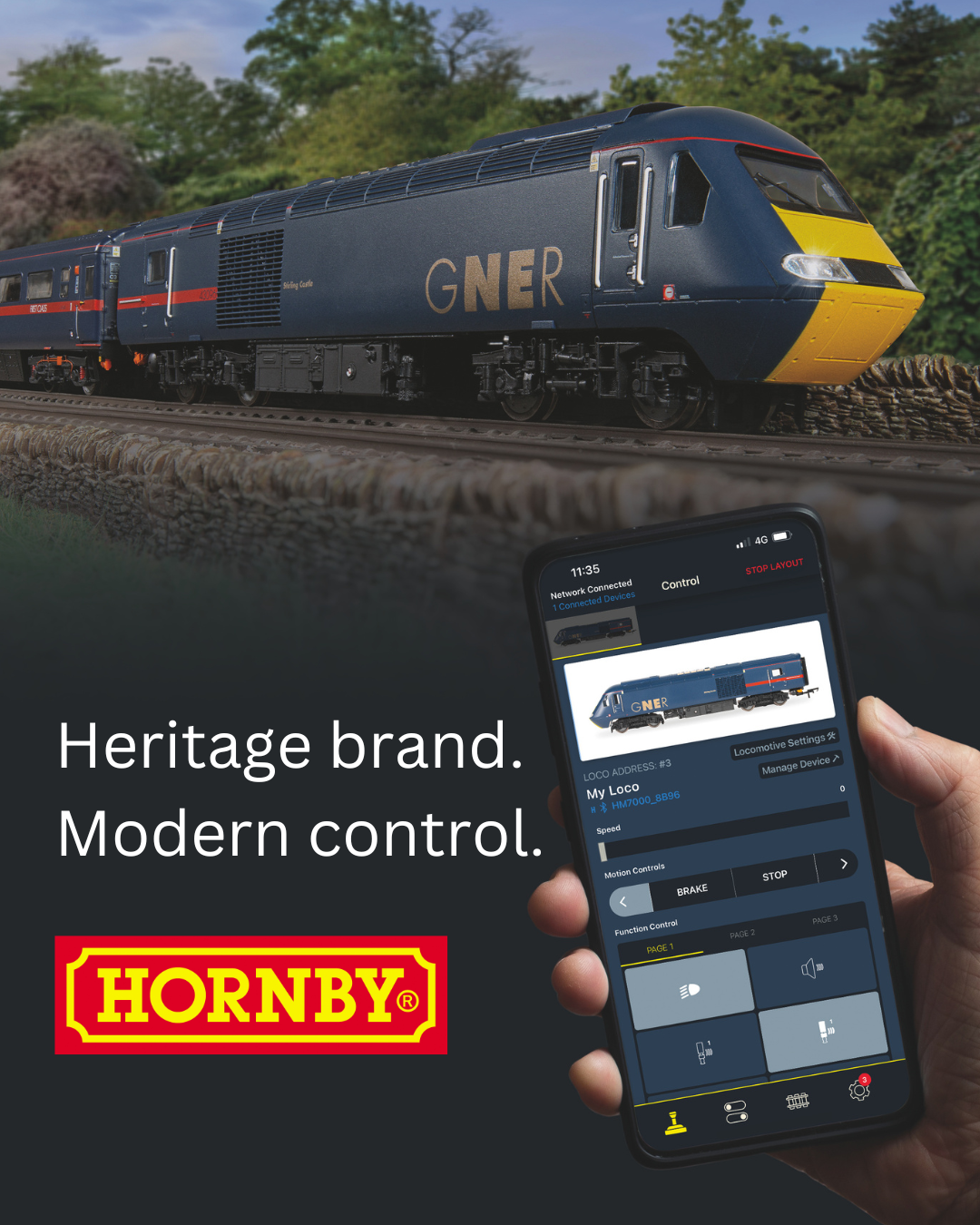 Hornby Model Railways Facebook ad: Improve your model railway experience