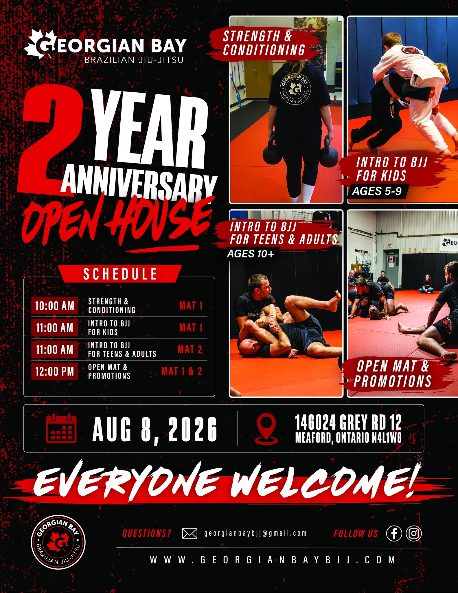 Georgian Bay Brazilian Jiu-Jitsu Facebook ad