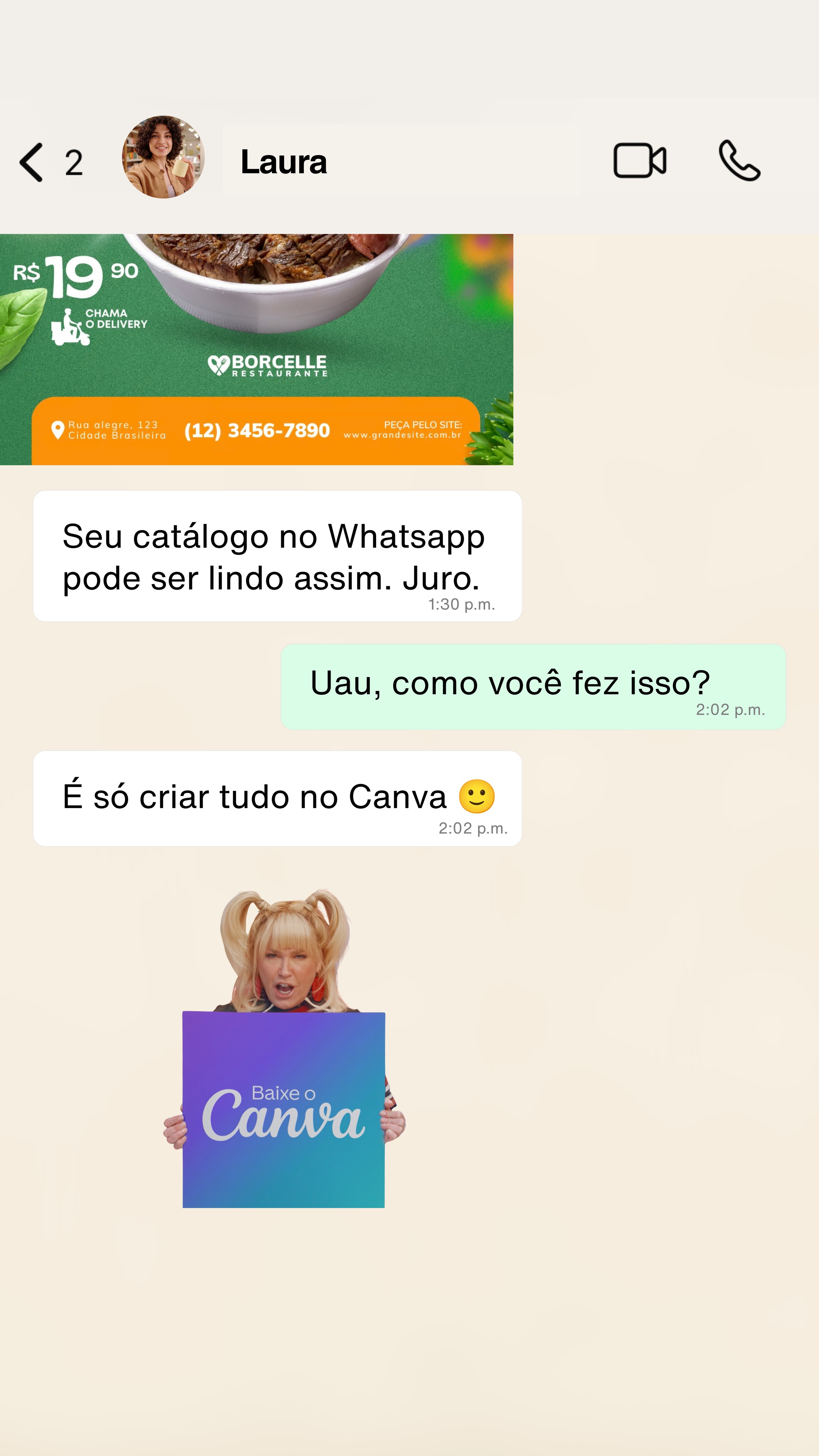 Canva Facebook ad