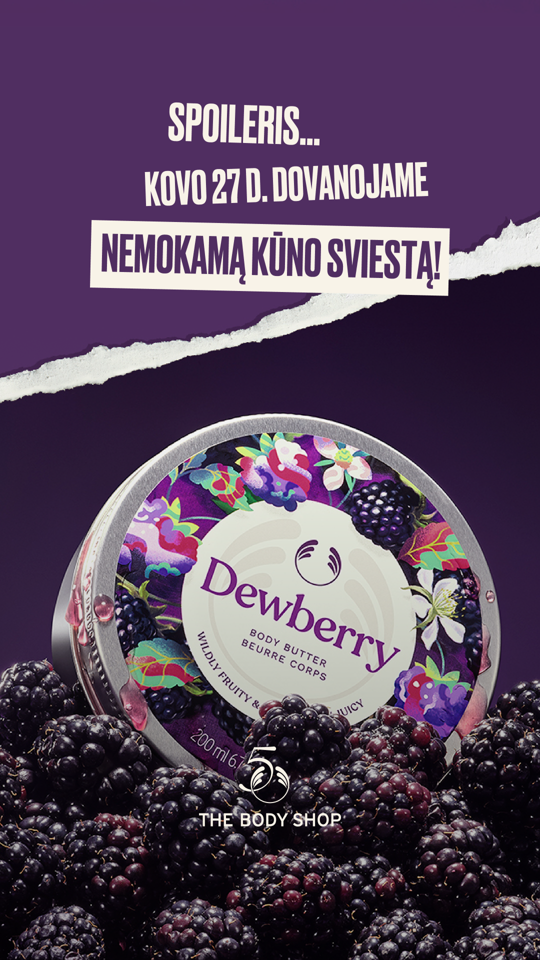 The Body Shop Facebook ad