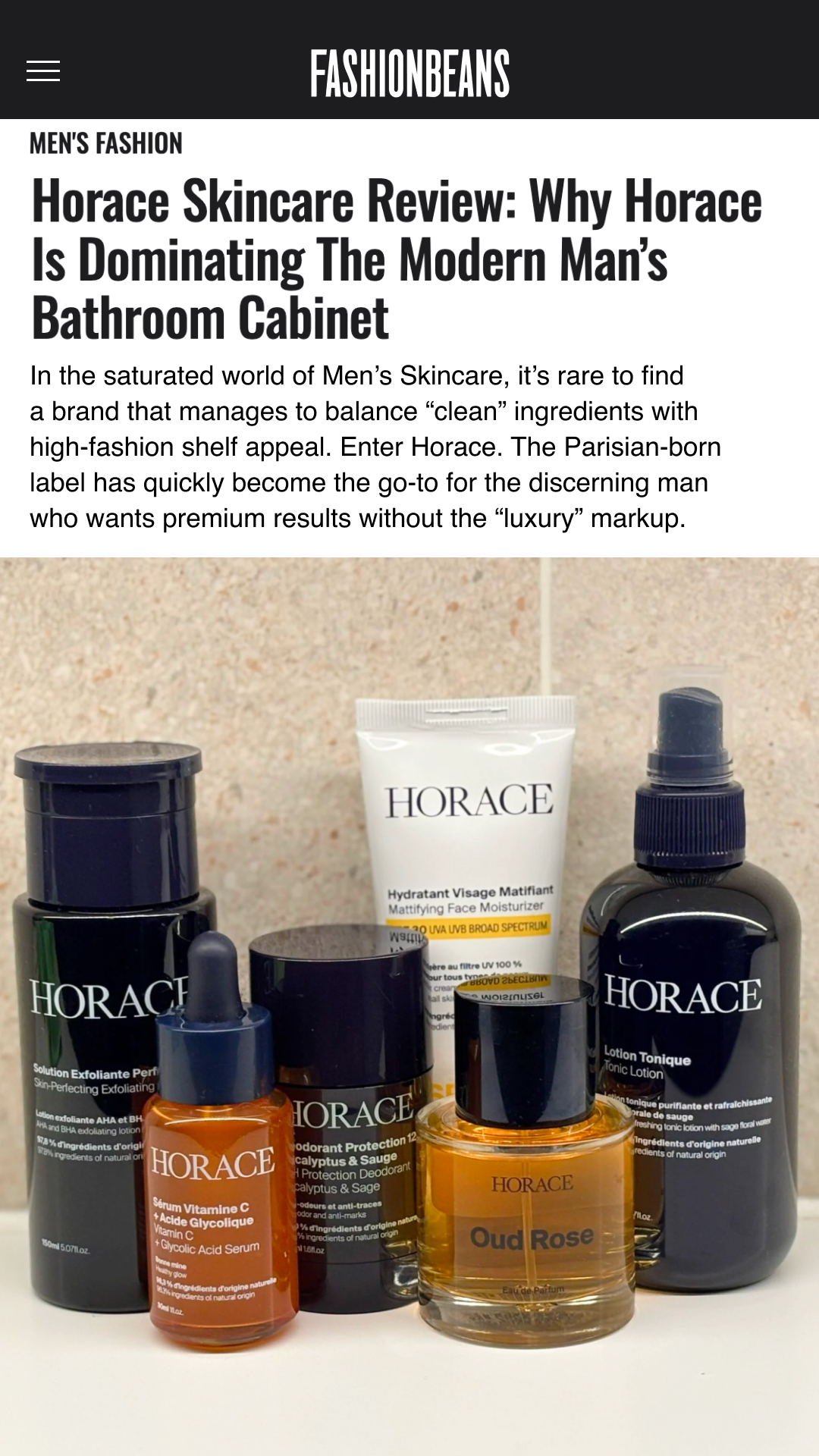 Horace Facebook ad