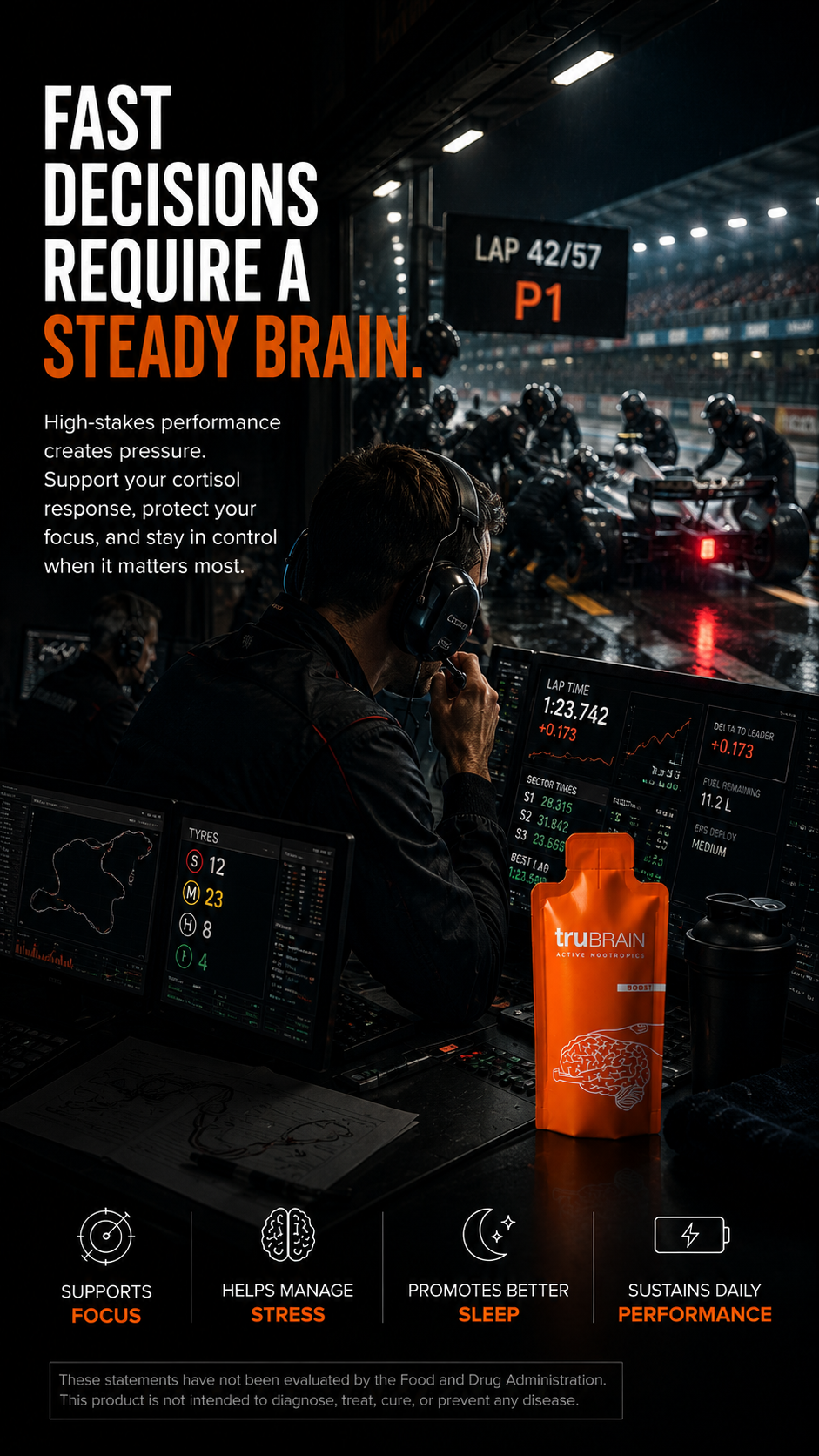 Neutropedia Facebook ad: Guilt-Free Focus in a Drink