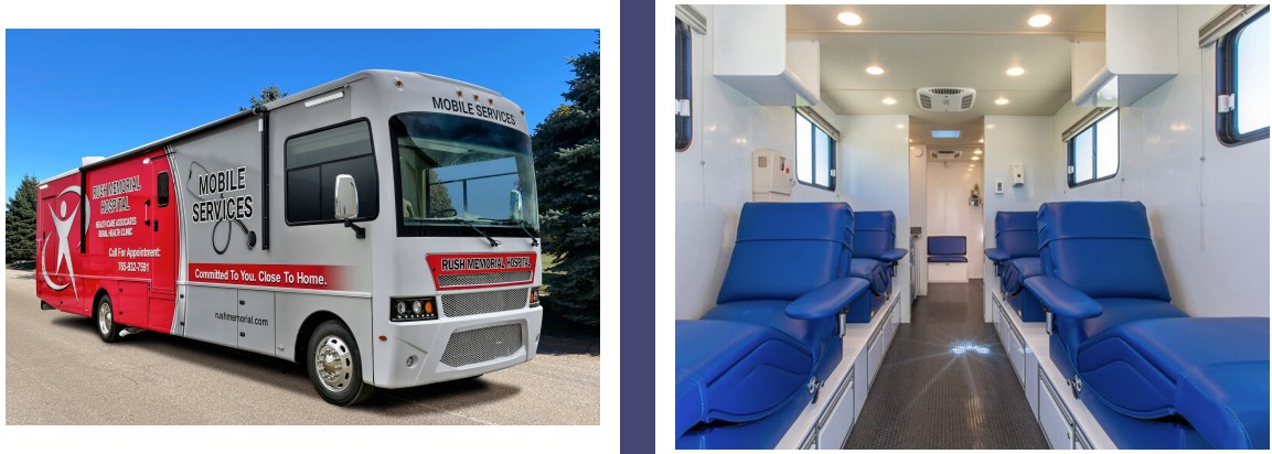 Mobile Specialty Vehicles Facebook ad: Order your next blood collection unit or bloodmobile…