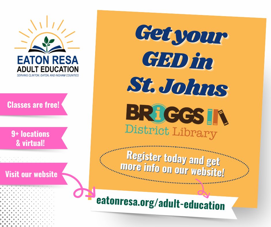 Eaton RESA Adult Education Facebook ad: Adult Education
