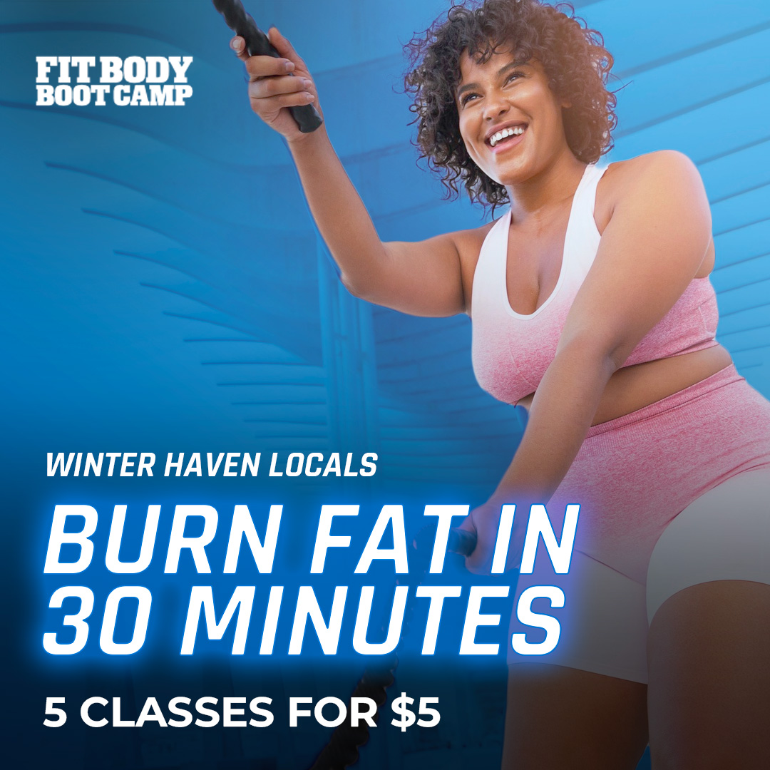 Winter Haven Fit Body Boot Camp Facebook ad: Fit Fat Loss Into Your Day