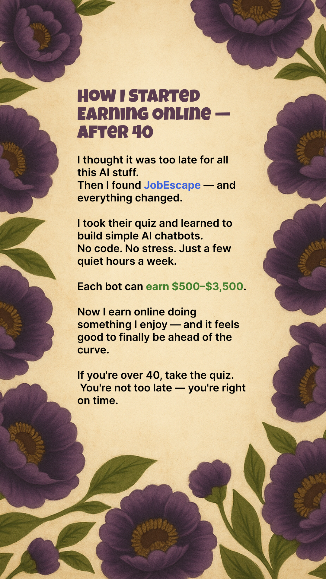 Emily Carter - Senior AI Automation & Freelancing Expert Facebook ad from Feb 4, 2026