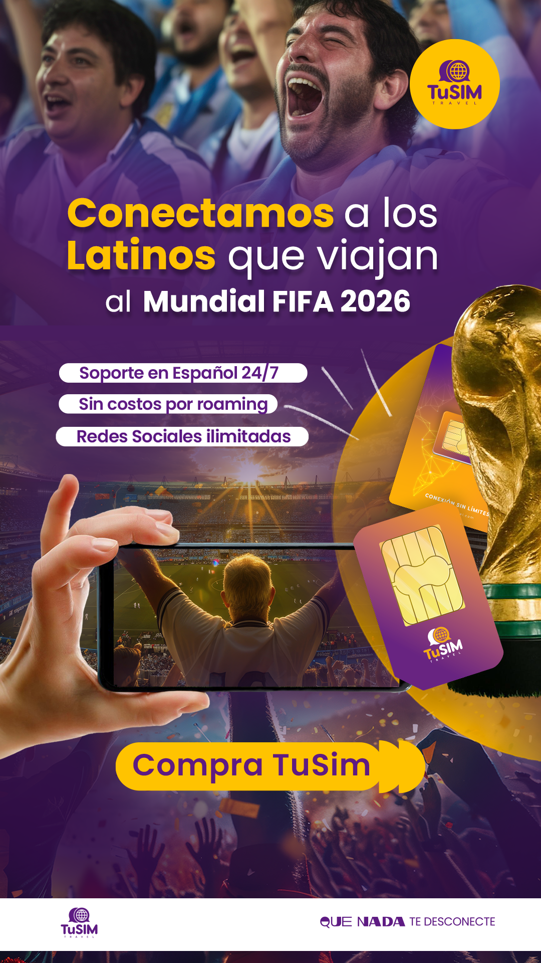 TuSim Travel Facebook ad from May 19, 2026