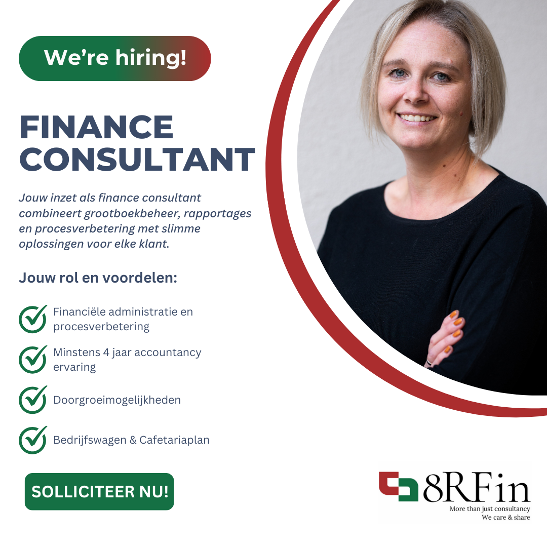 8RFin Facebook ad: Finance Consultant bij 8RFin
