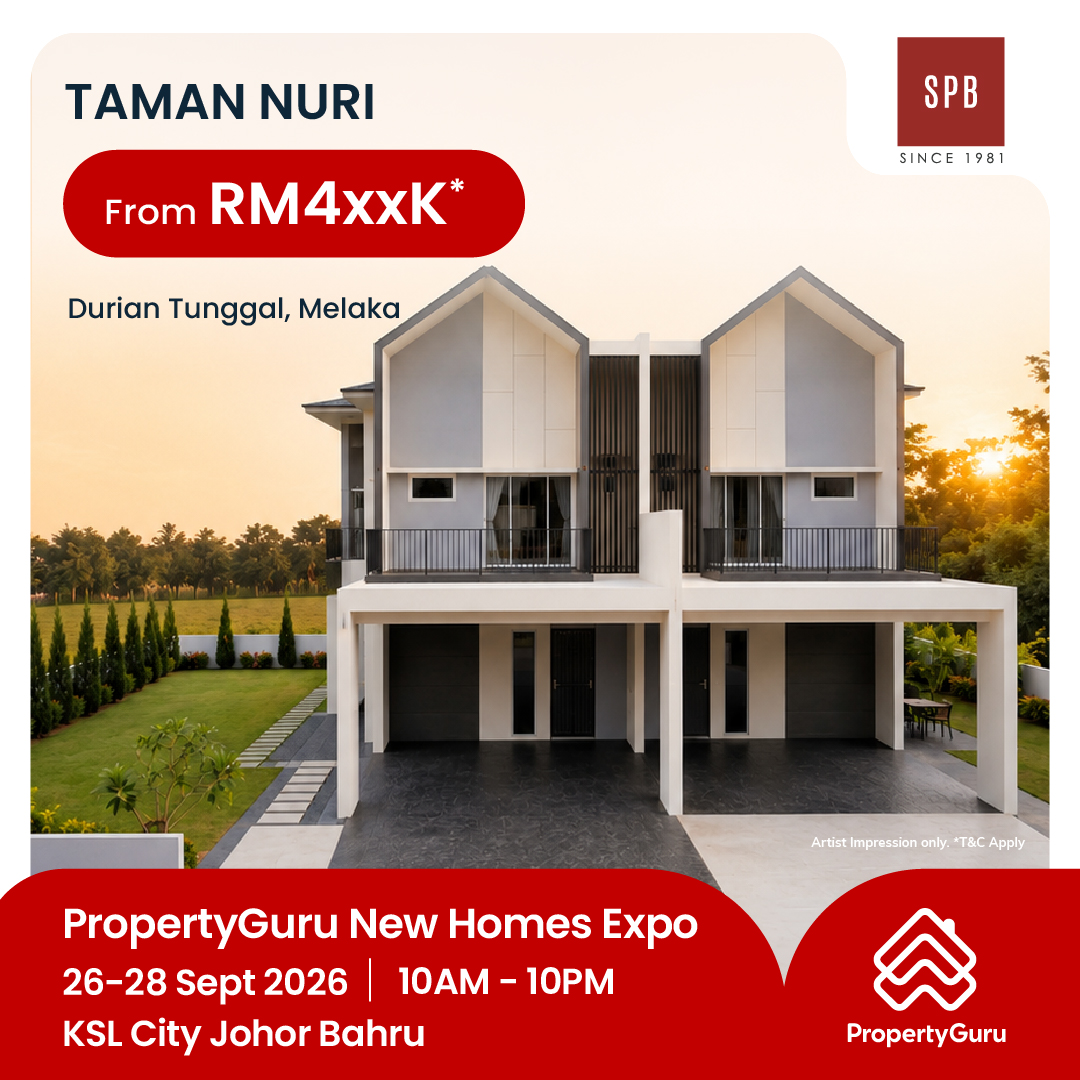 PropertyGuru.com.my Facebook ad: FIND YOUR FREEHOLD HOME IN MELAKA & KLUANG​