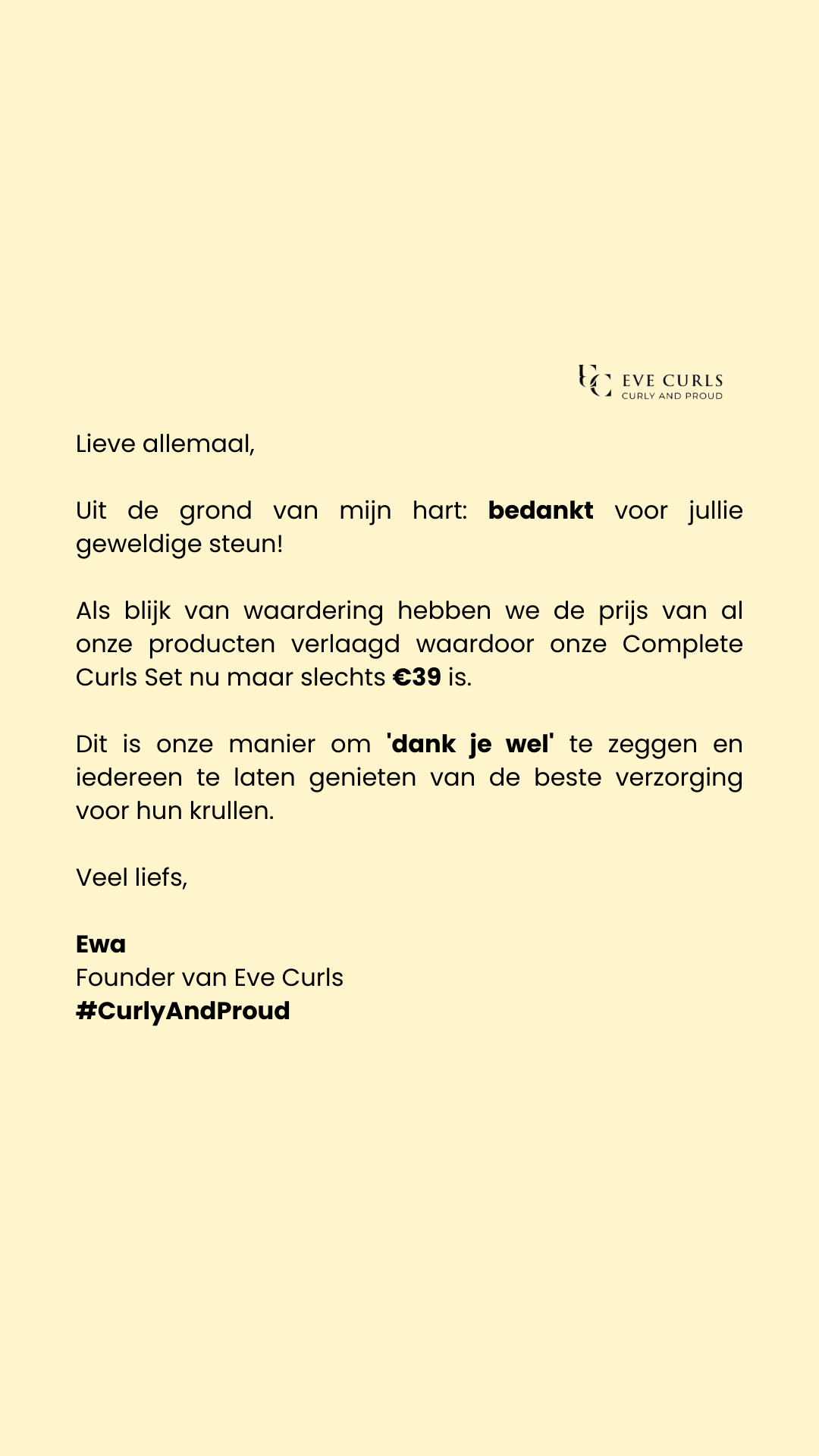 Eve Curls Facebook ad