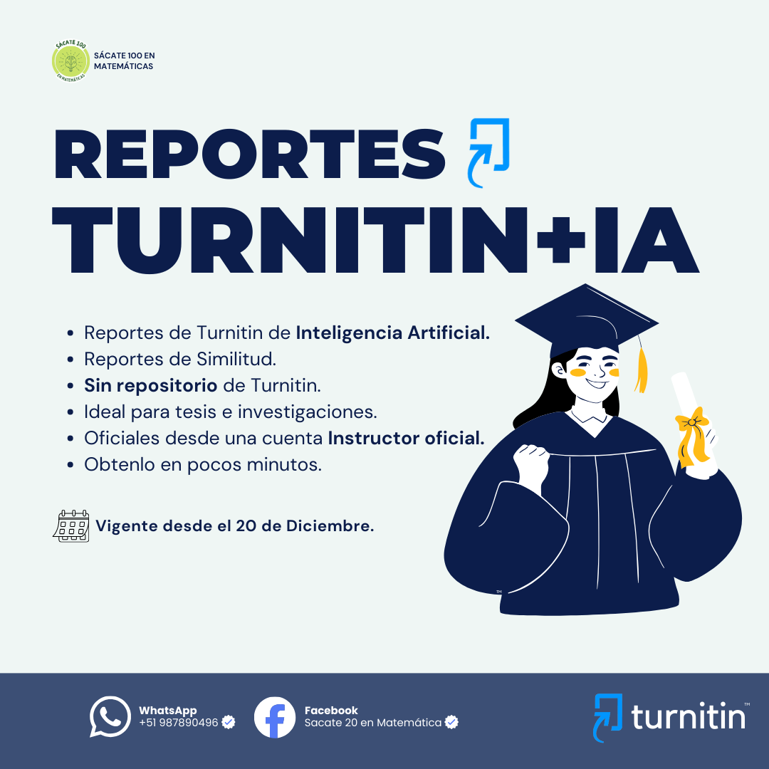 Sacate 20 en Matemática Facebook ad: Detección de IA para tesis