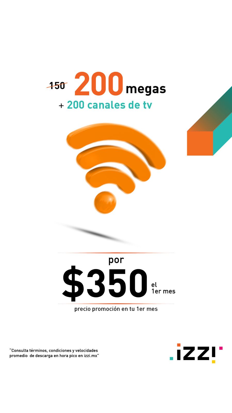 Internet en el hogar izzi Facebook ad