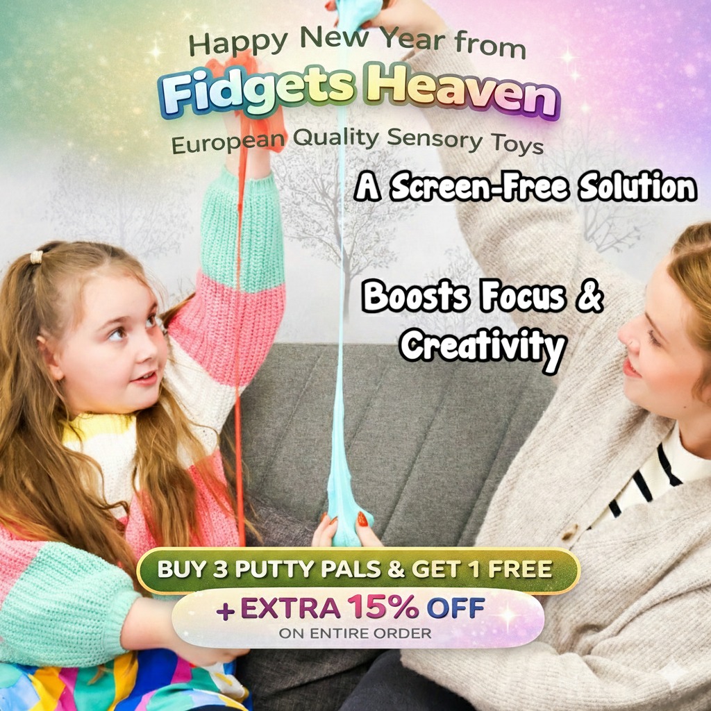 Fidgets Factory Facebook ad: Less screens. More imagination