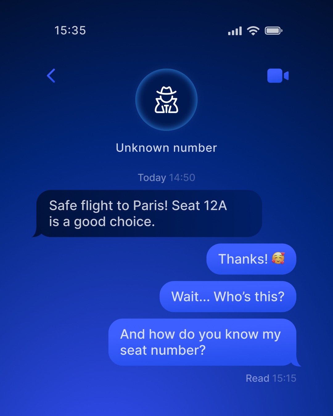 NordVPN Facebook ad: A picture of your boarding pass with the…