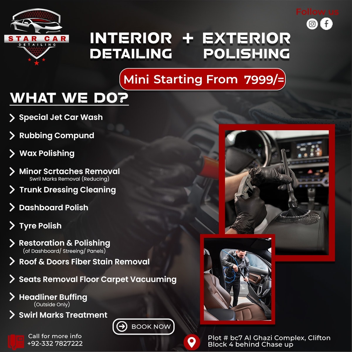 Star Car Detailing Facebook ad: Introducing Our New Car Detailing Packages!