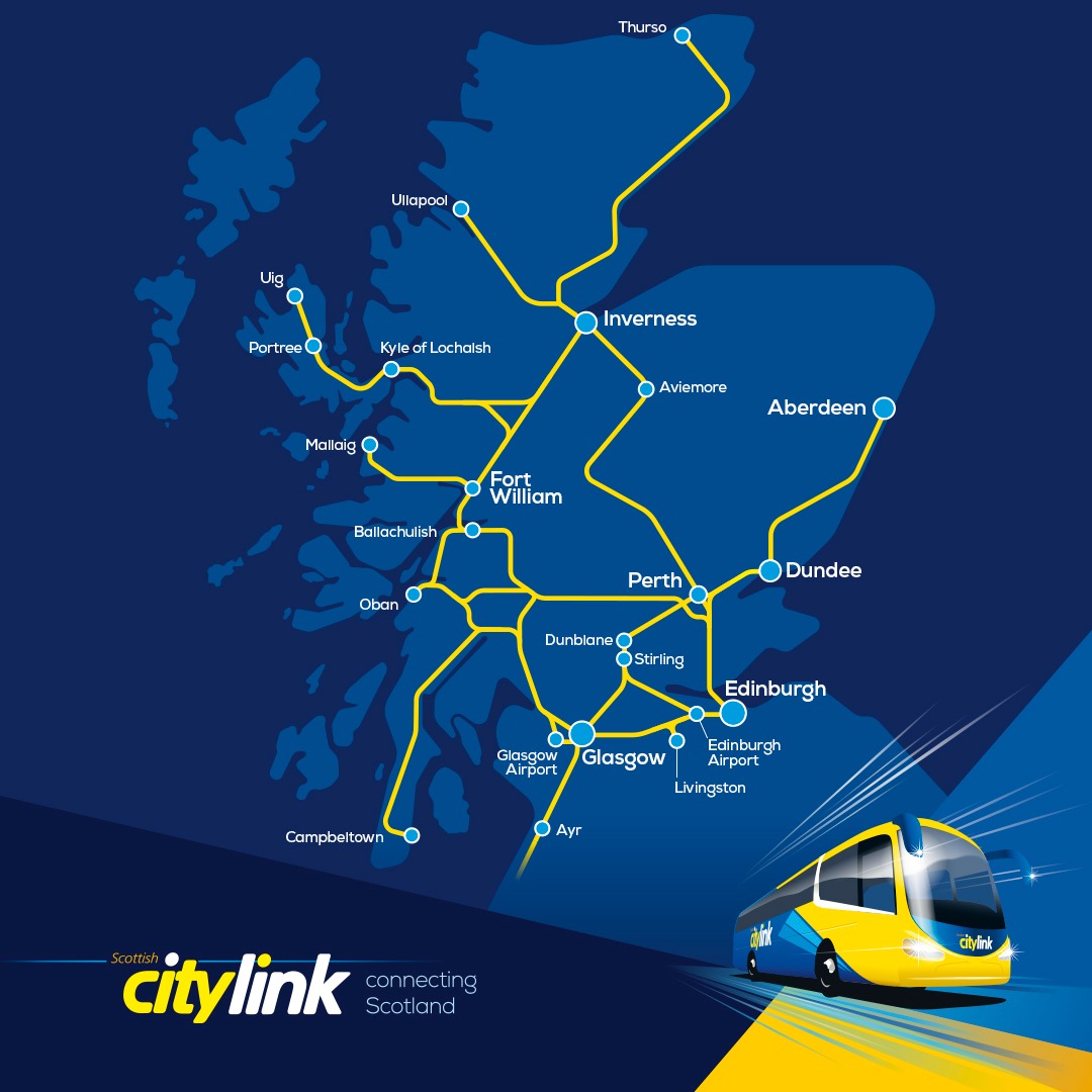 Scottish Citylink Facebook ad: Connecting Scotland