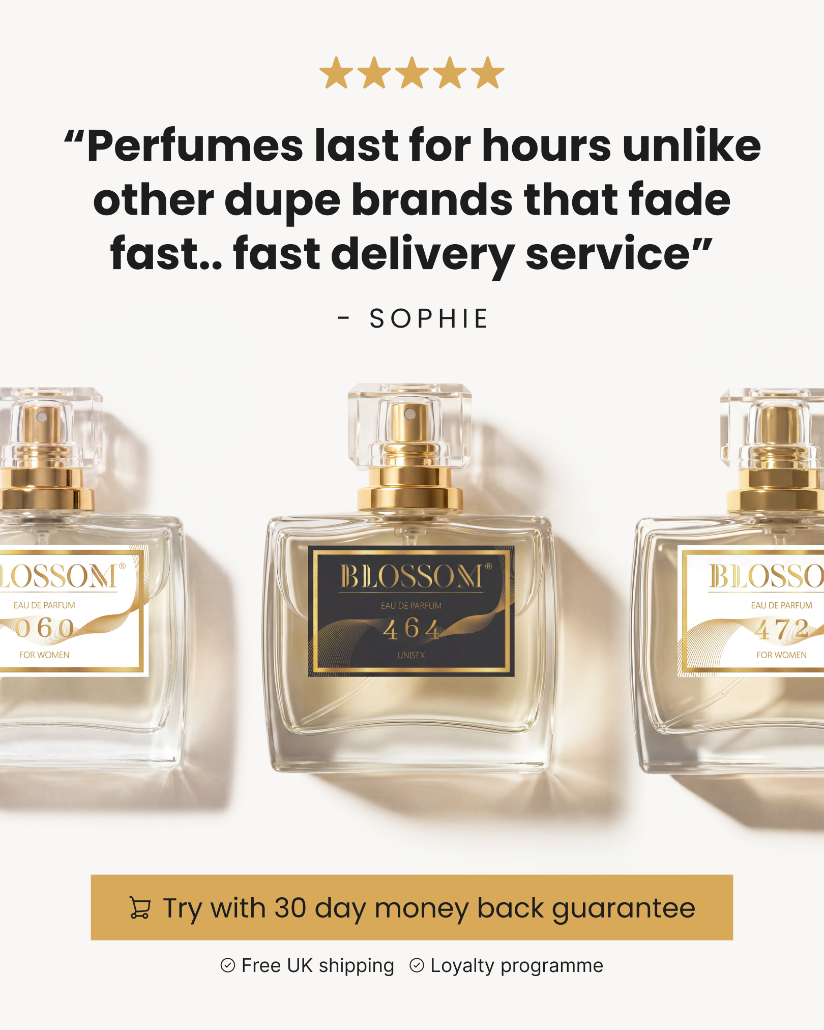 Blossom Perfumery Facebook ad