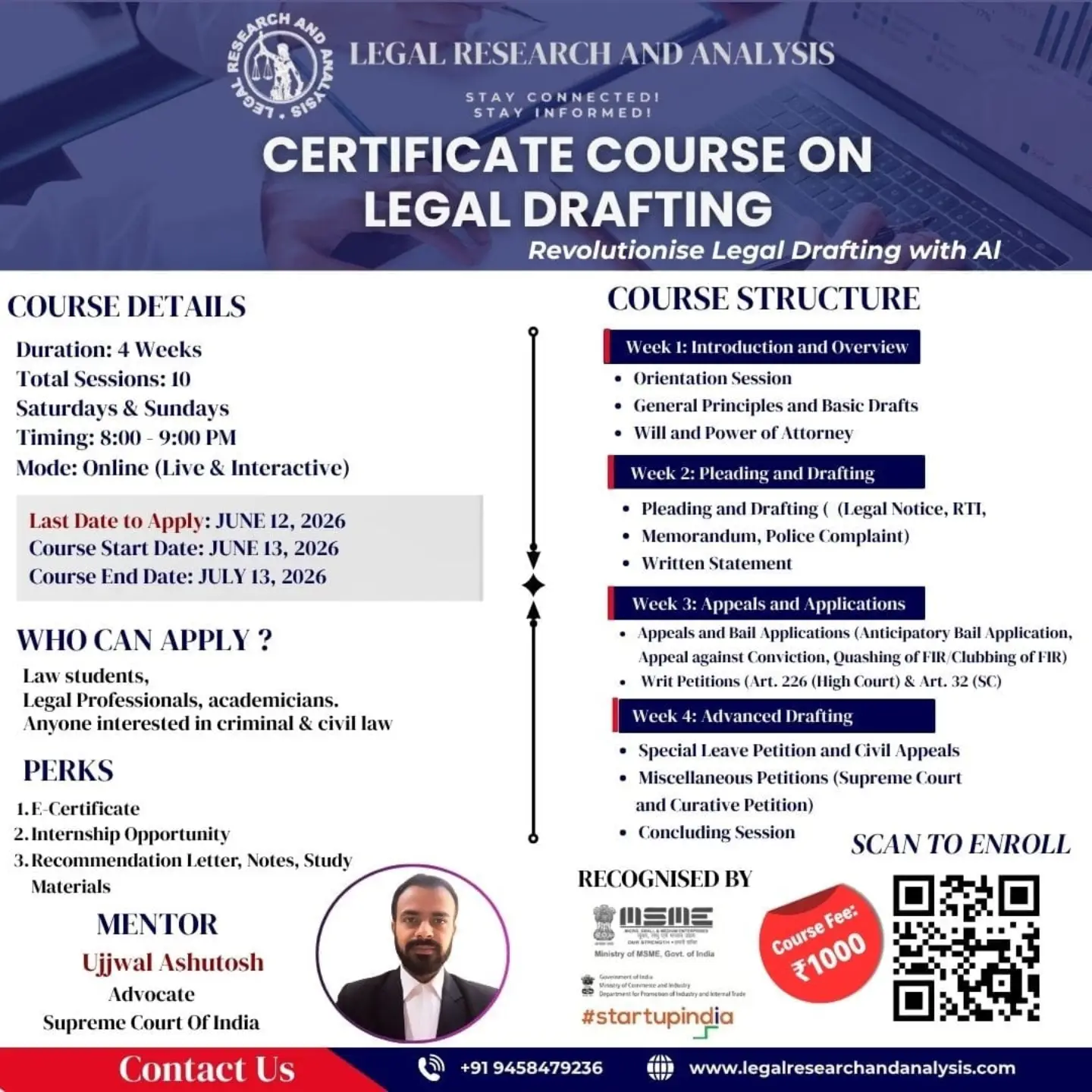 Legal Research & Analysis Facebook ad