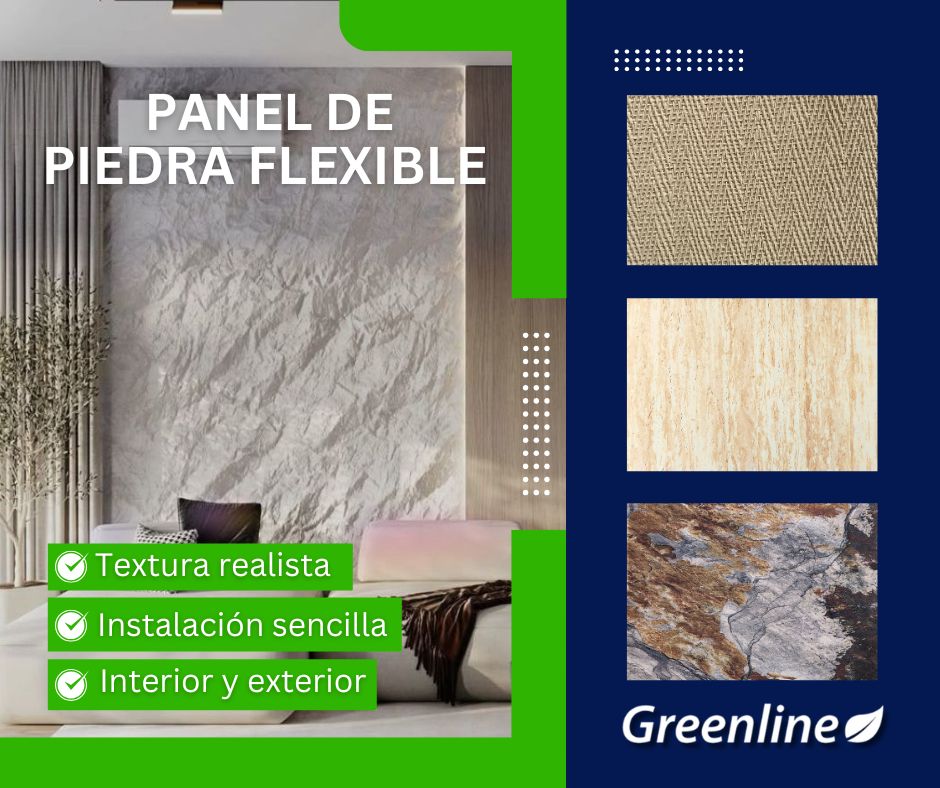 GreenLine: Muro Verde, Pasto Flores y Plantas Sintéticas Piso Deck Tapices Facebook ad: GL - Panel de Piedra, fuerza y diseño…