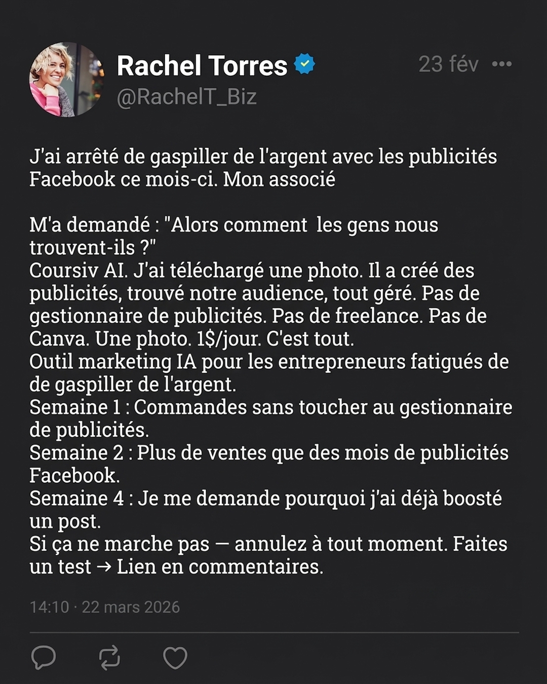 Practical AI Facebook ad