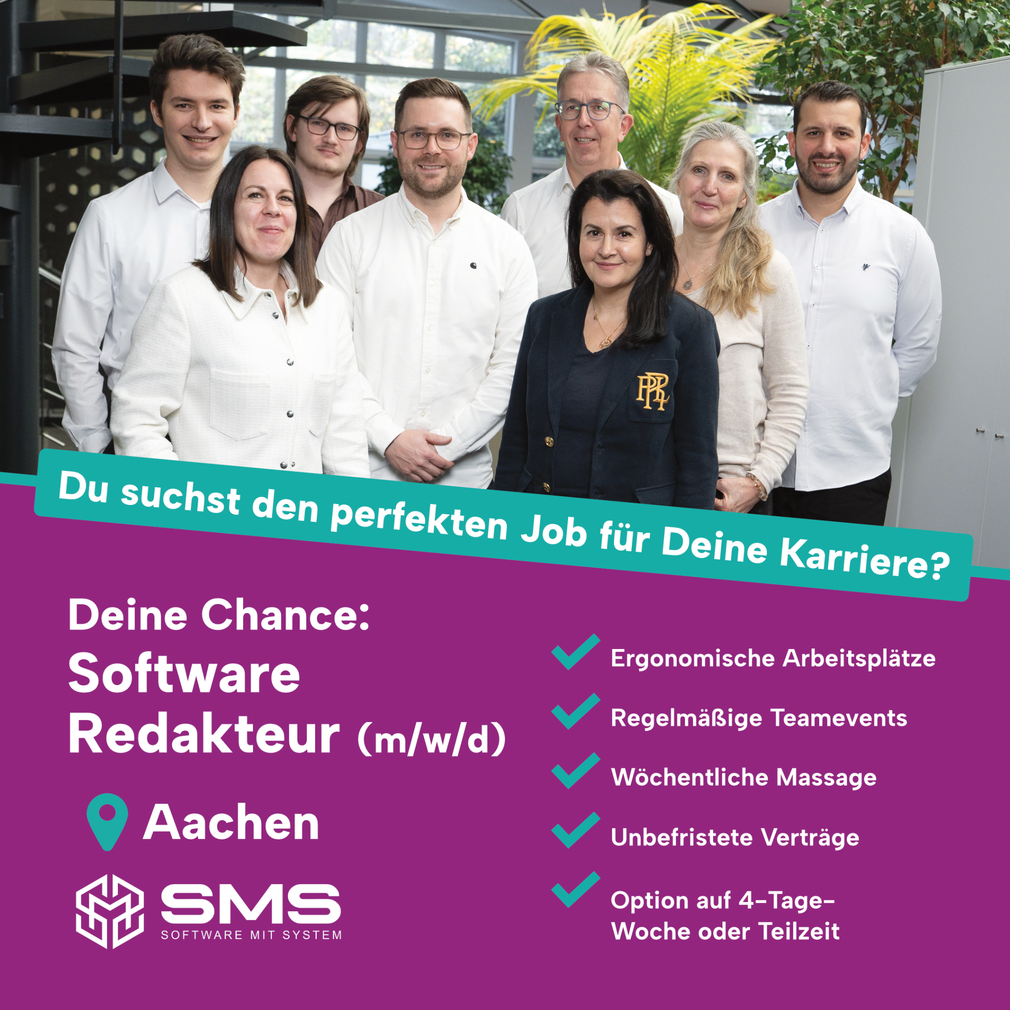 SMS System-Management Stiewi GmbH Facebook ad from Mar 12, 2026
