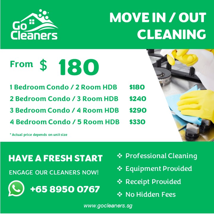 Go Cleaners Singapore Facebook ad