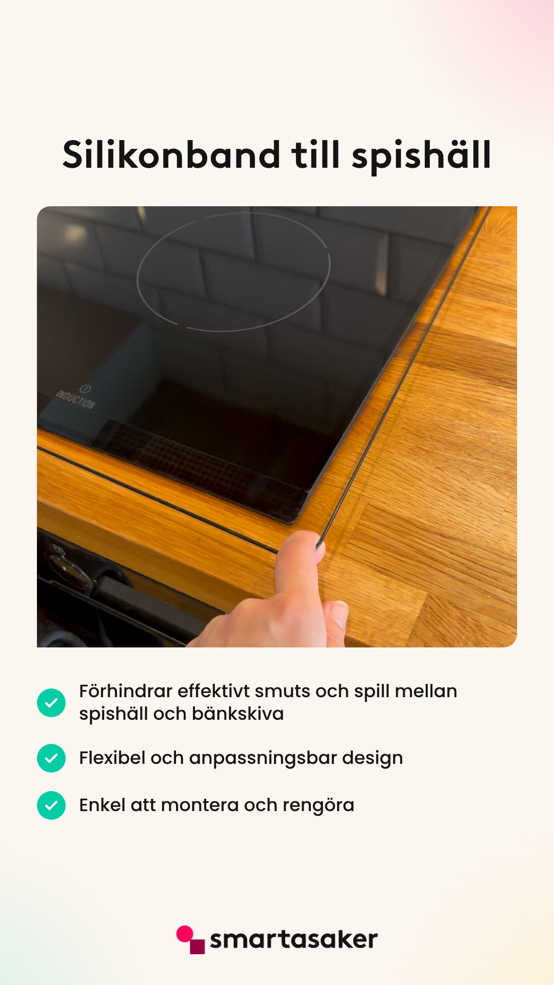 SmartaSaker Facebook ad: Städa köket på halva tiden
