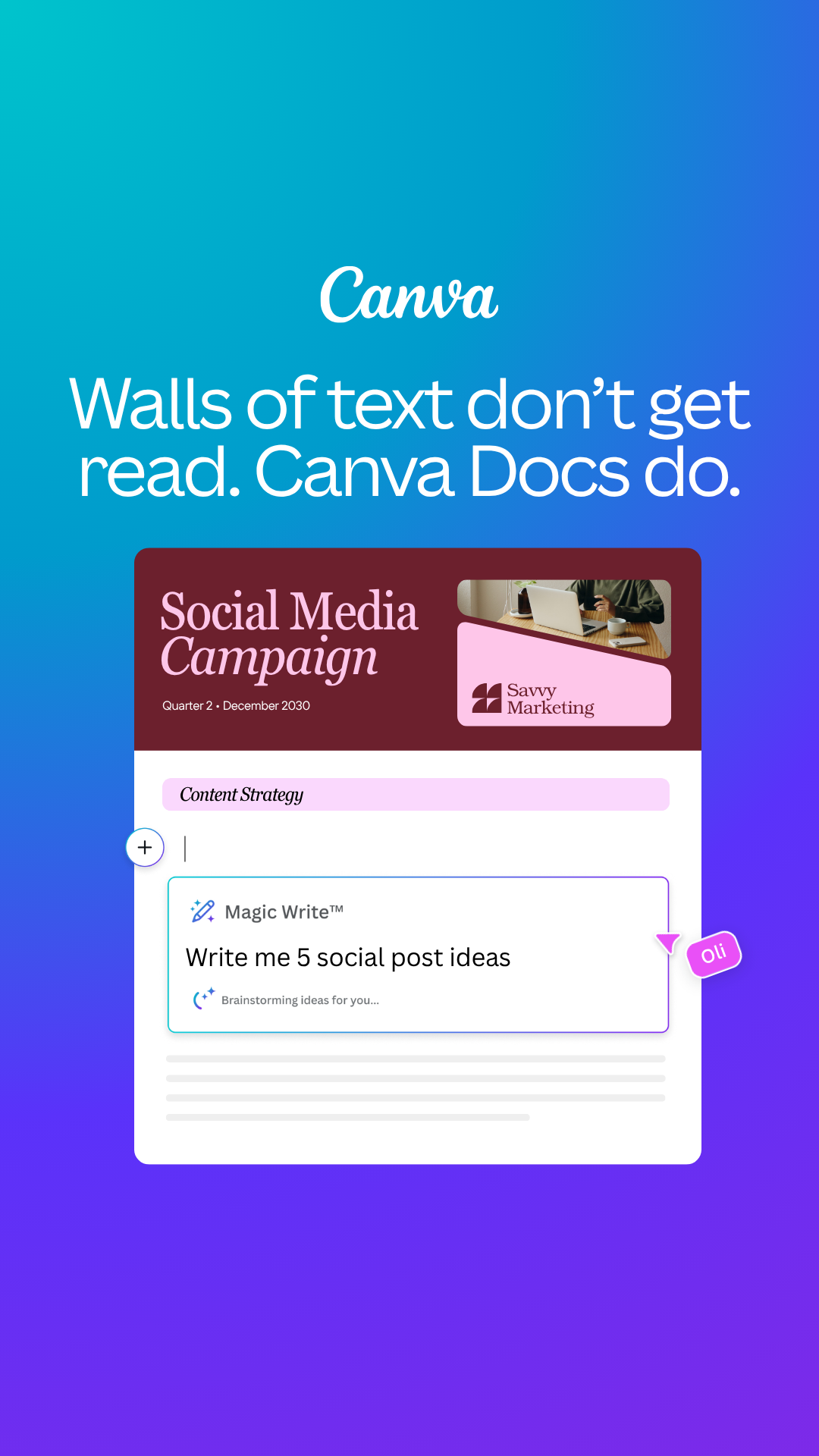Canva Facebook ad