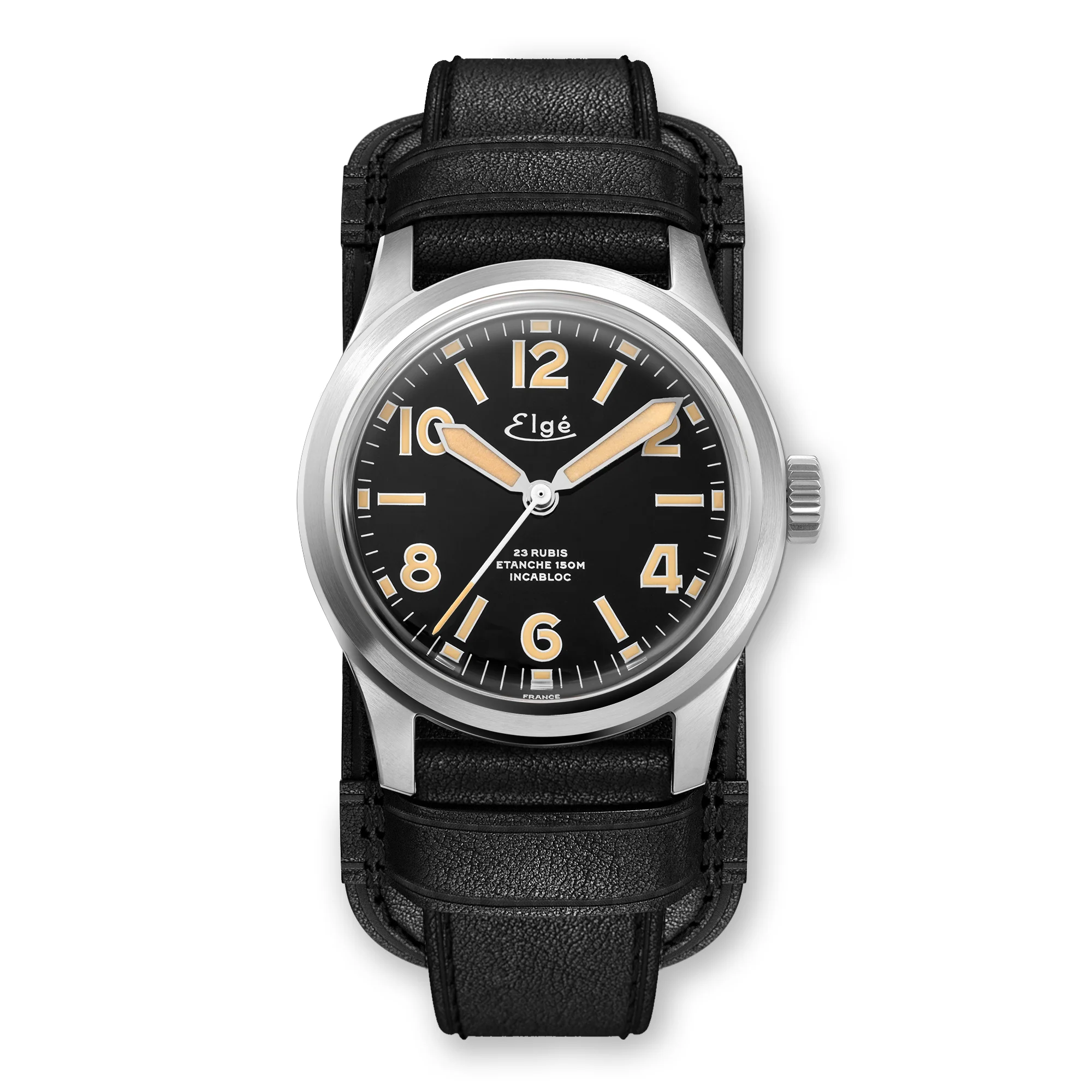 Elgé FH Watches Facebook ad: The Chamonix field watch is back, in a…