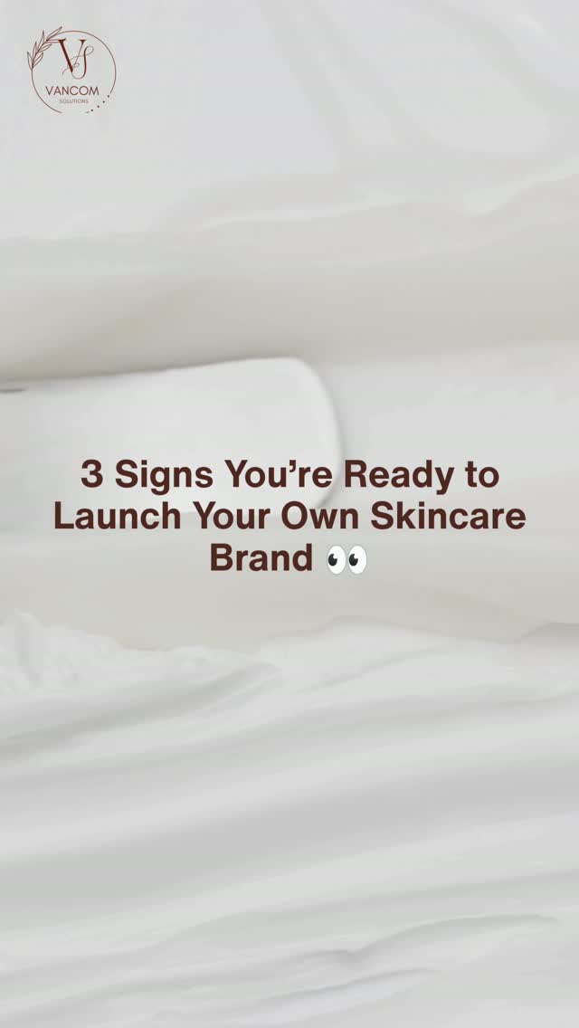 Vancom Solutions Facebook ad: Ready to turn your skincare vision into a…