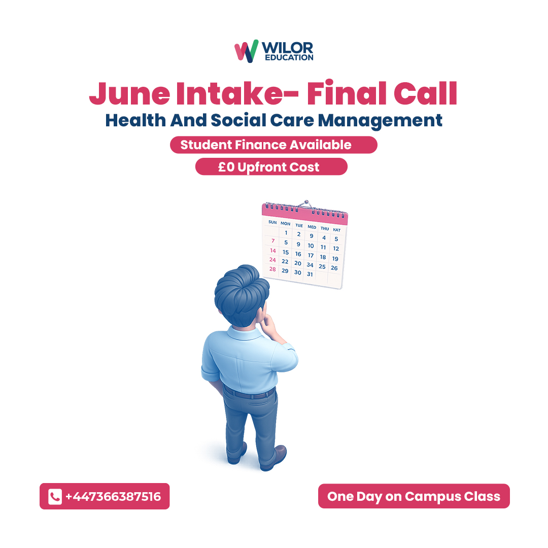 Wilor Education Facebook ad: Final Call: June Intake