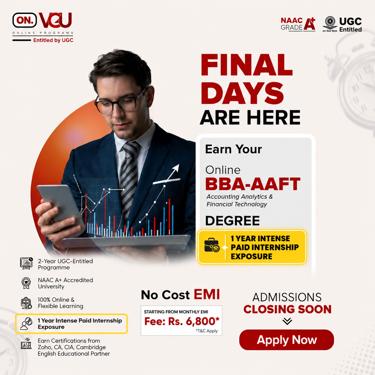 VGU Online Programs, Jaipur Facebook ad: MBA in Digital Finance & Accounting Analytics | Apply Now