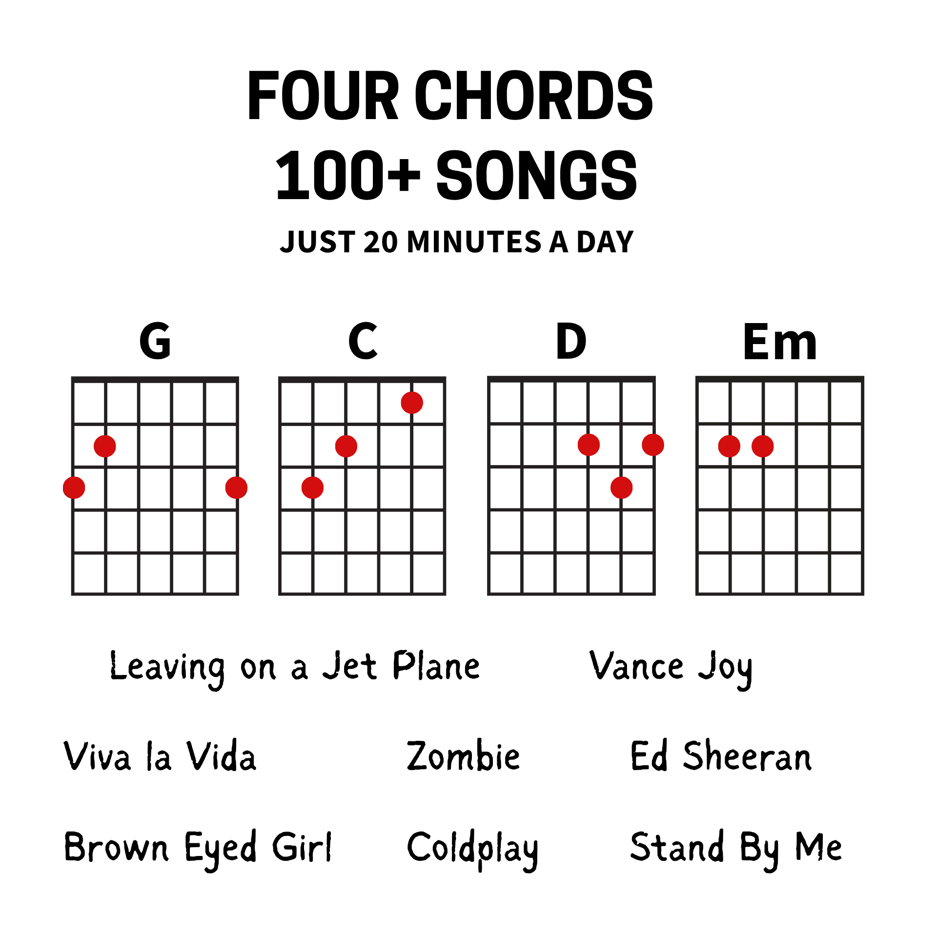 Lean Guitarist Facebook ad: $9 Unlocks 100+ Guitar Songs Today