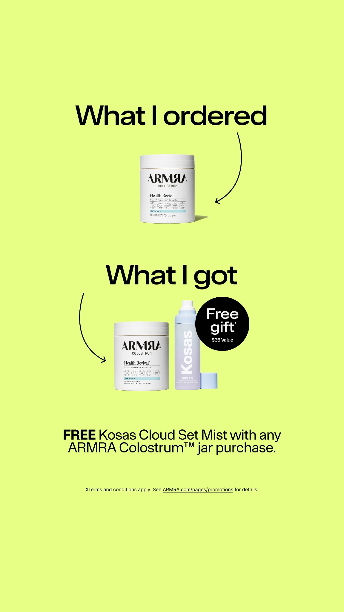 ARMRA Facebook ad