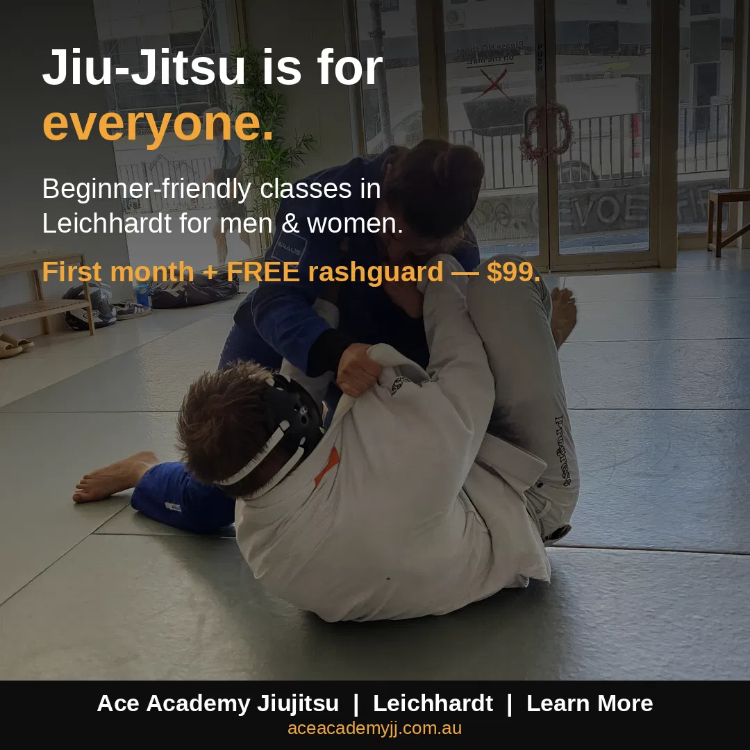 Ace Academy Jiujitsu Facebook ad: Jiu-Jitsu Is for Everyone