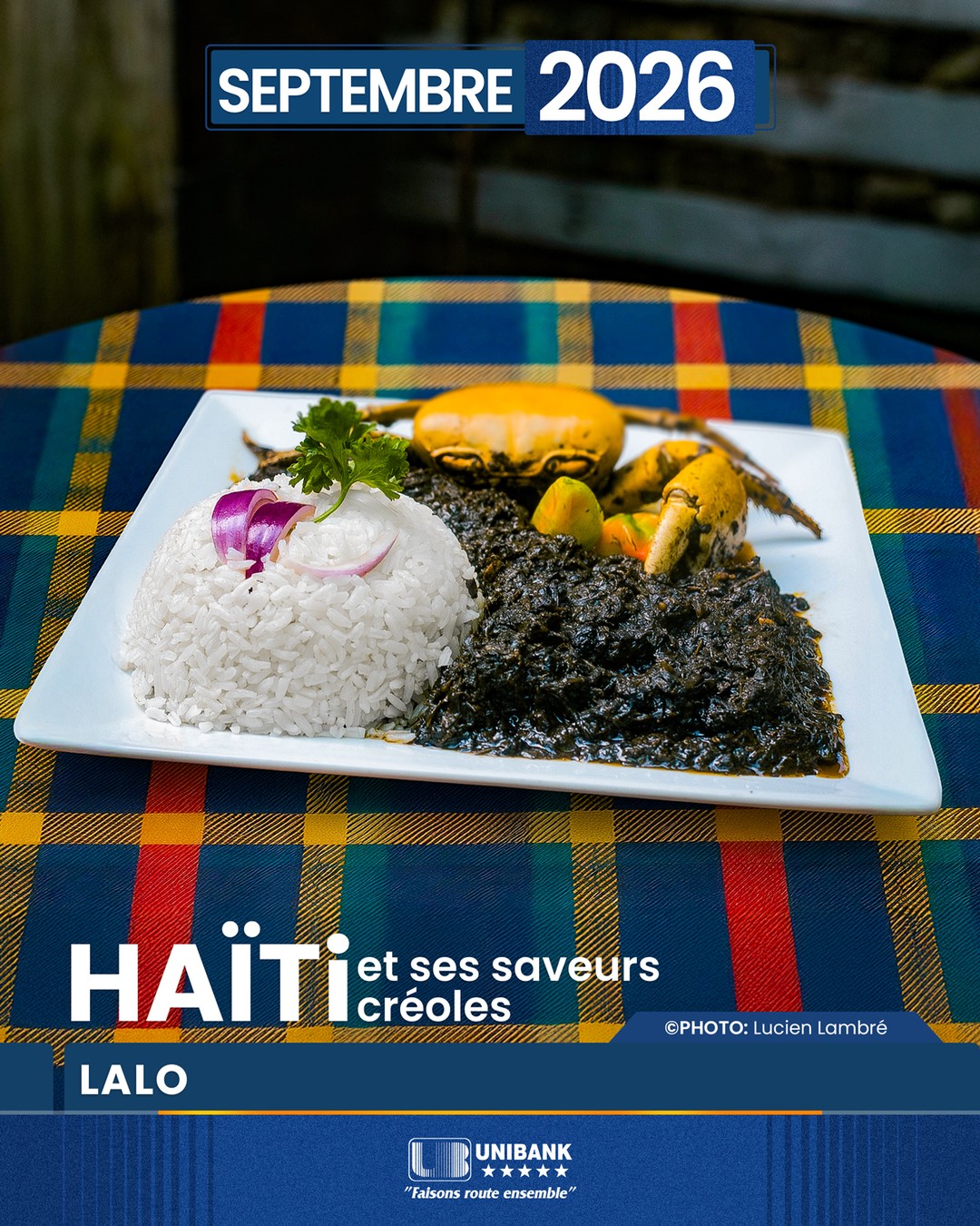 UNIBANKHaiti Facebook ad: Calendrier UNIBANK 2026: Haïti et ses saveurs locales…
