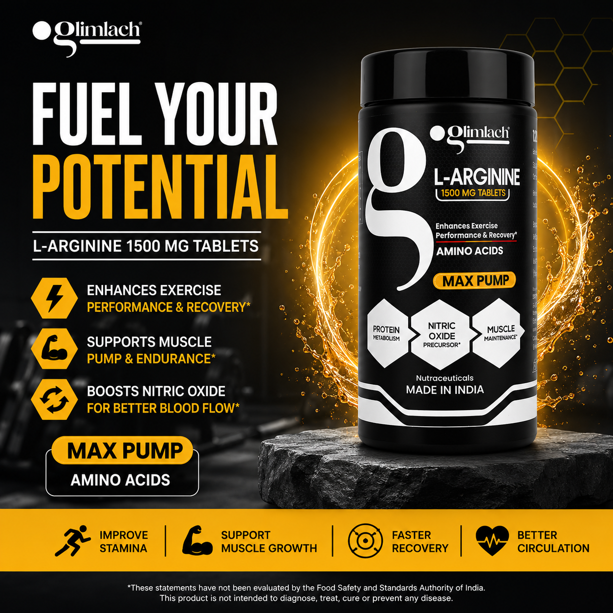 Glimlach Facebook ad: Build Strength With L-Arginine