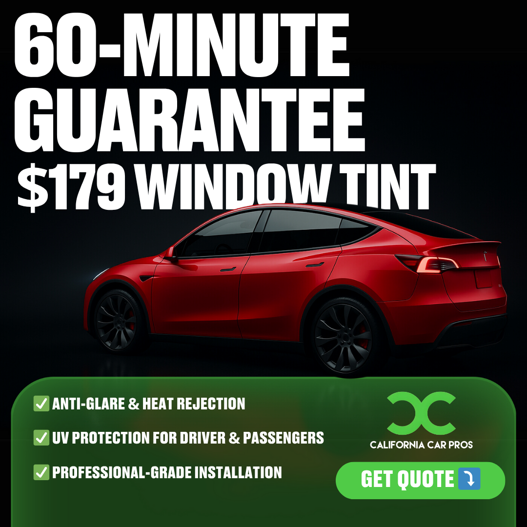 California Car Pros Facebook ad: SAVE BIG on Tint, Paint Protection Film (PPF)…
