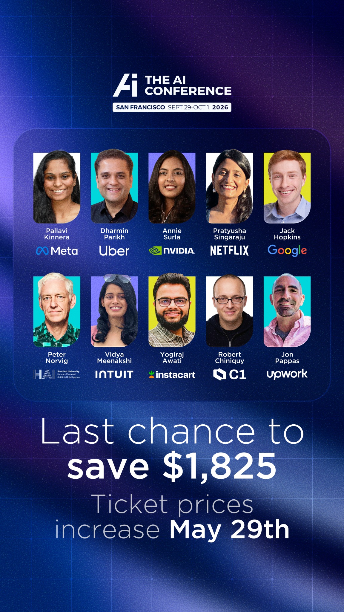 The AI Conference Facebook ad