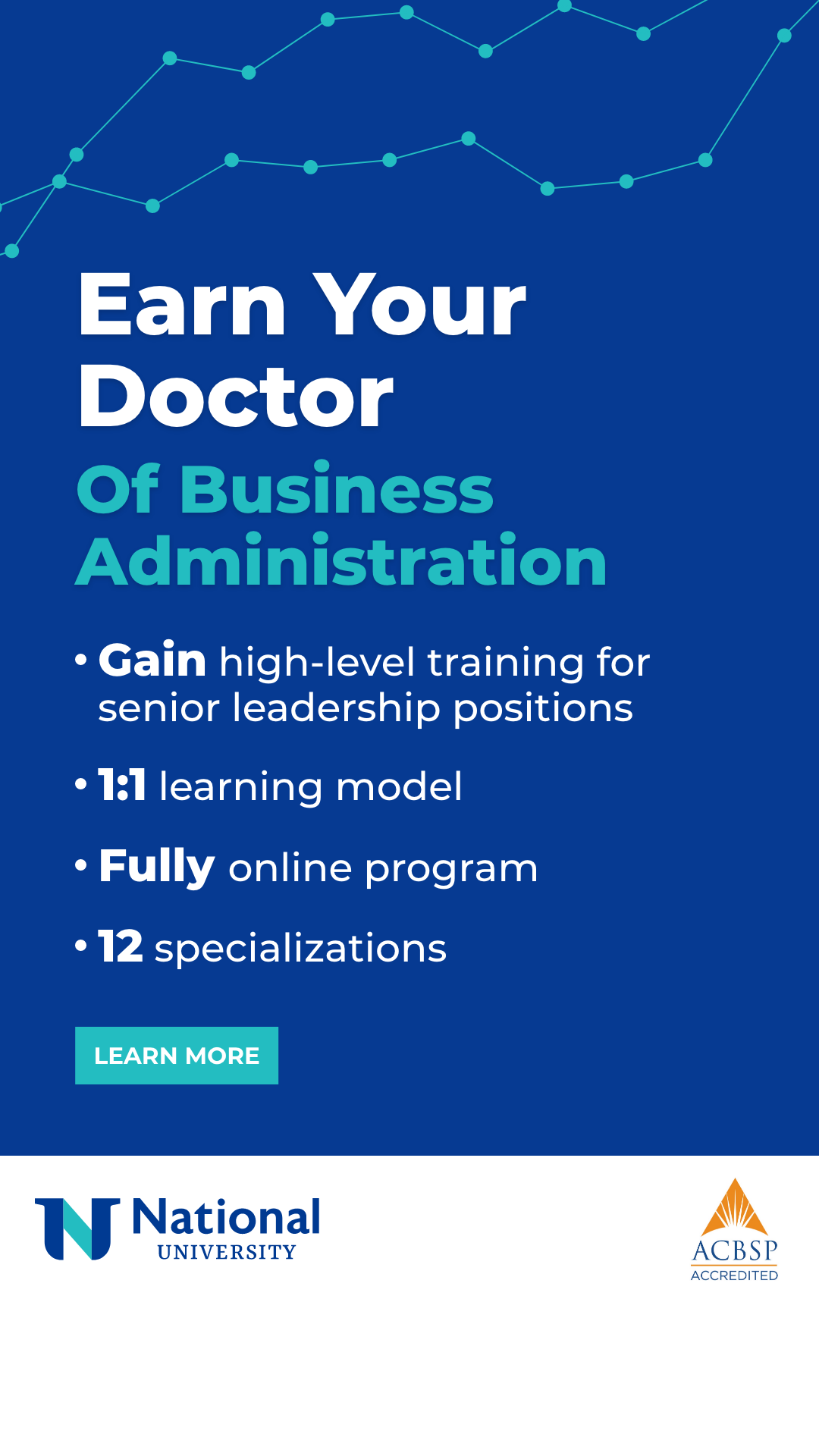 National University Facebook ad