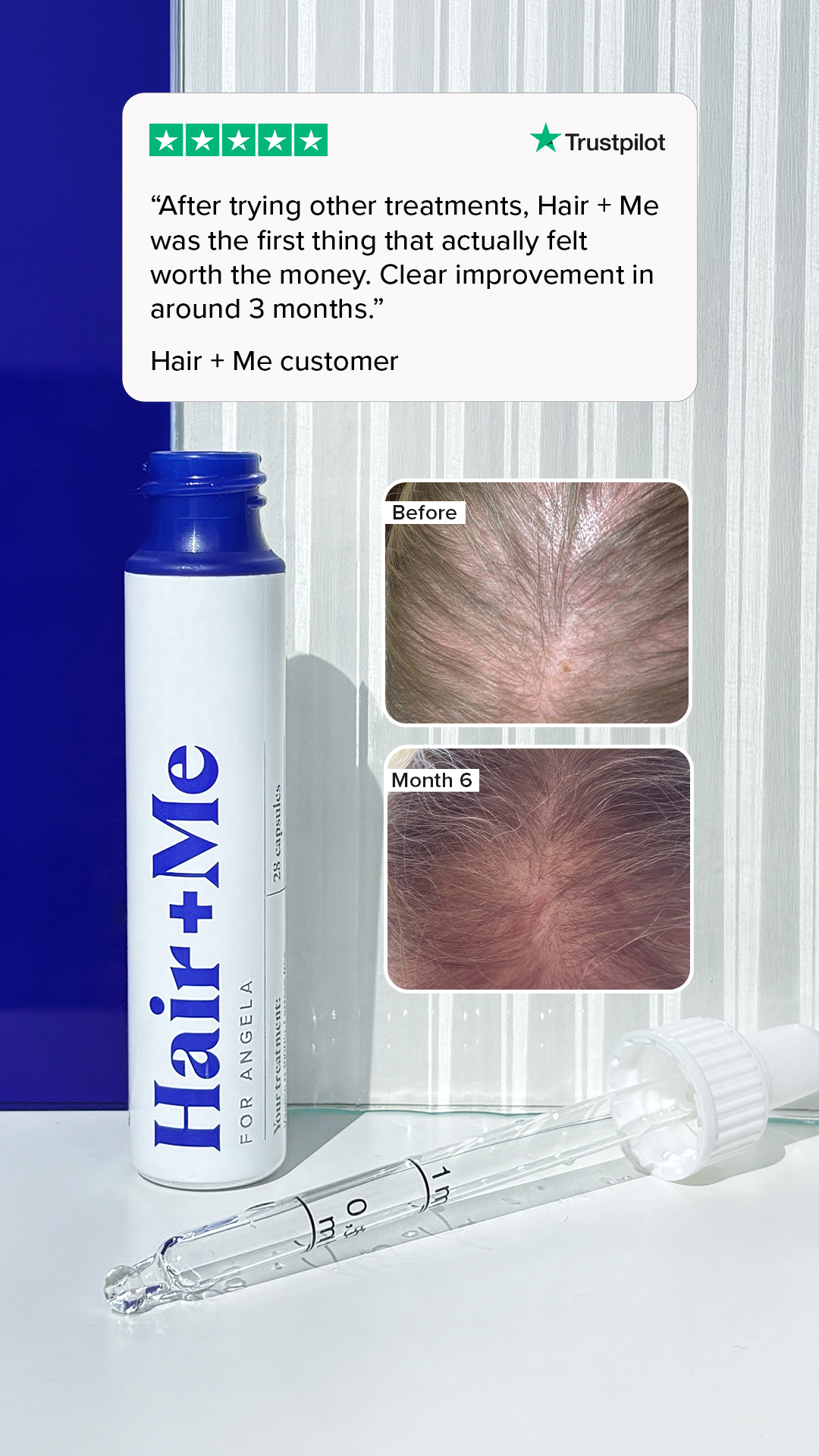 Hair + Me Facebook ad
