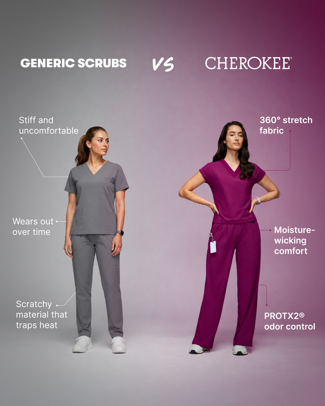 Cherokee Uniforms Facebook ad