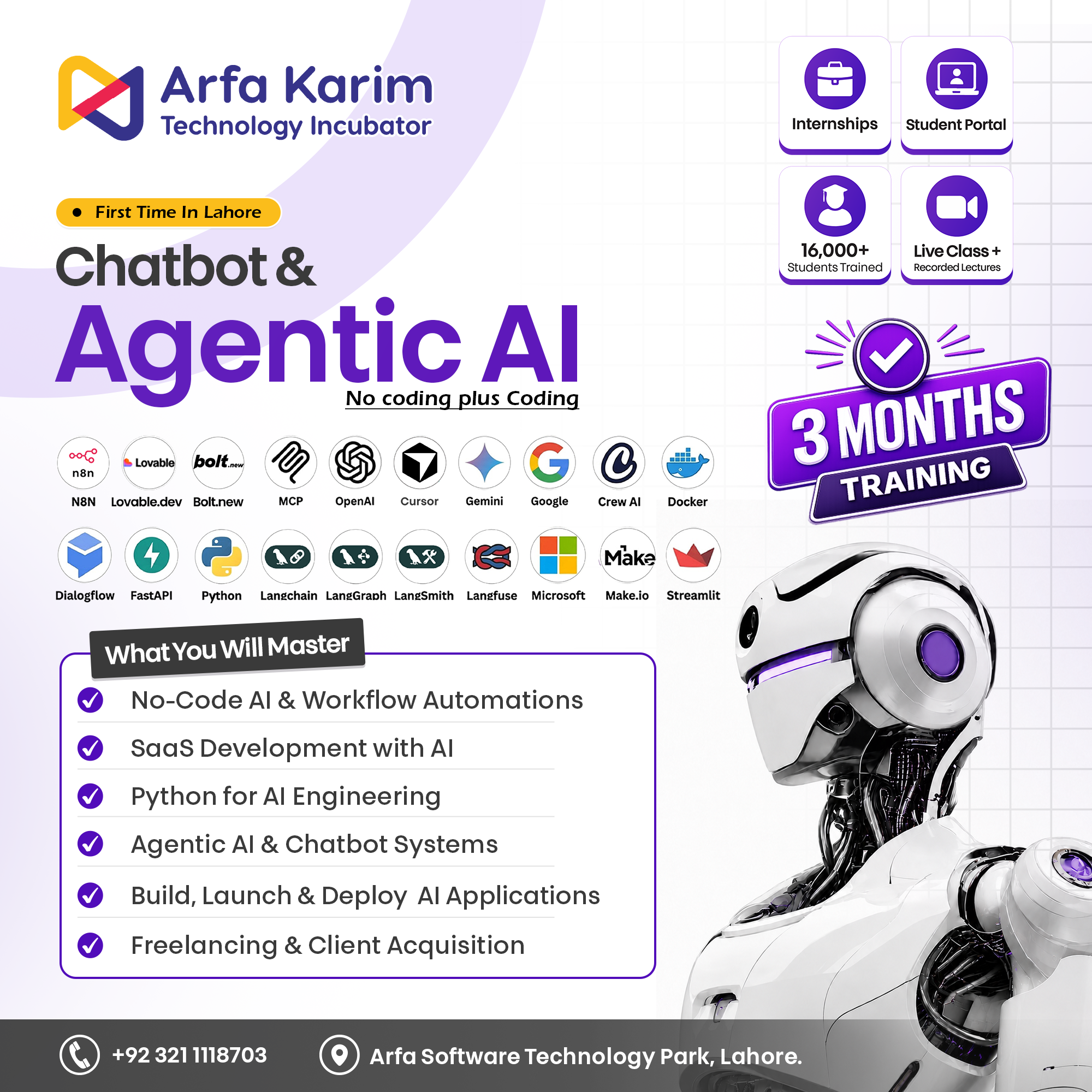 Arfa Karim Technology Incubator Facebook ad