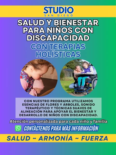 Studio San Diego Facebook ad: Programa de Bienestar para Niños con Discapacidad