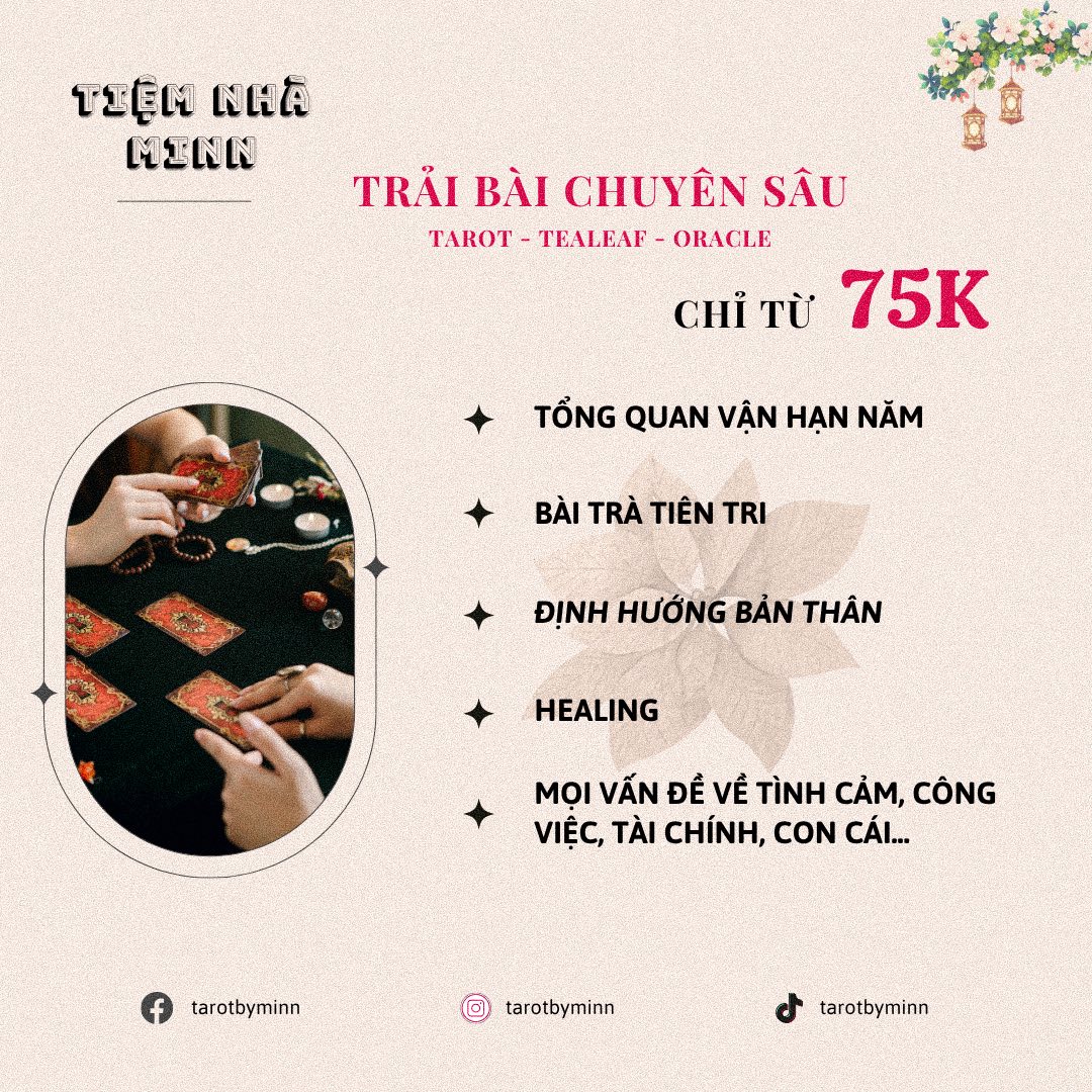 Tarot by Minn Facebook ad: Tìm lại bình yên trong hành trình của…