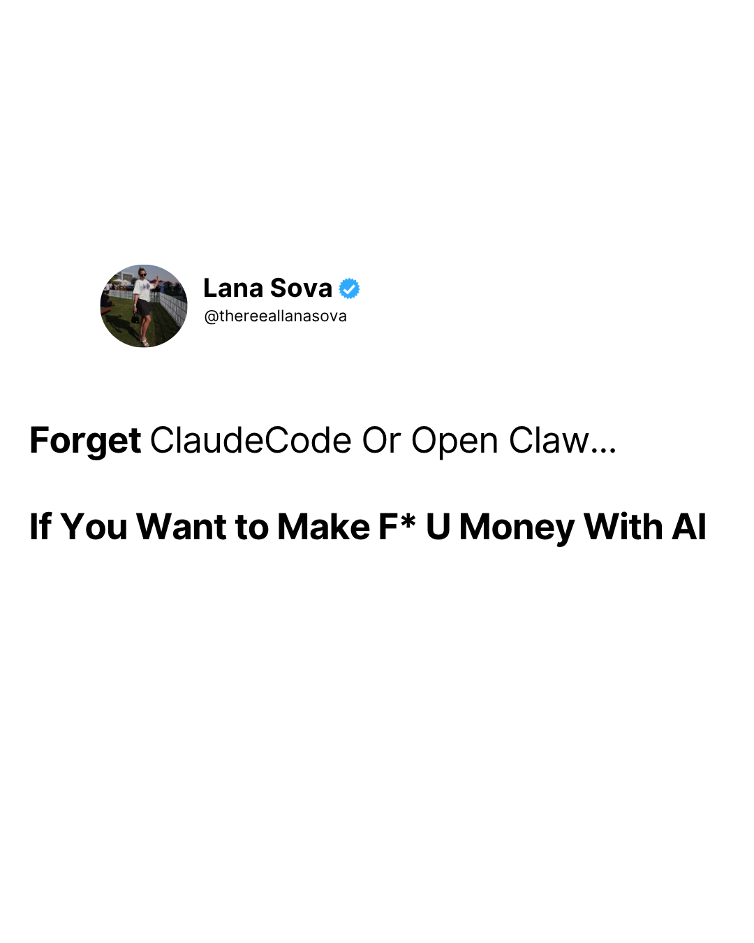 Lana Sova AIE Facebook ad: Why learning ClaudeCode or OpenClaw could be the…