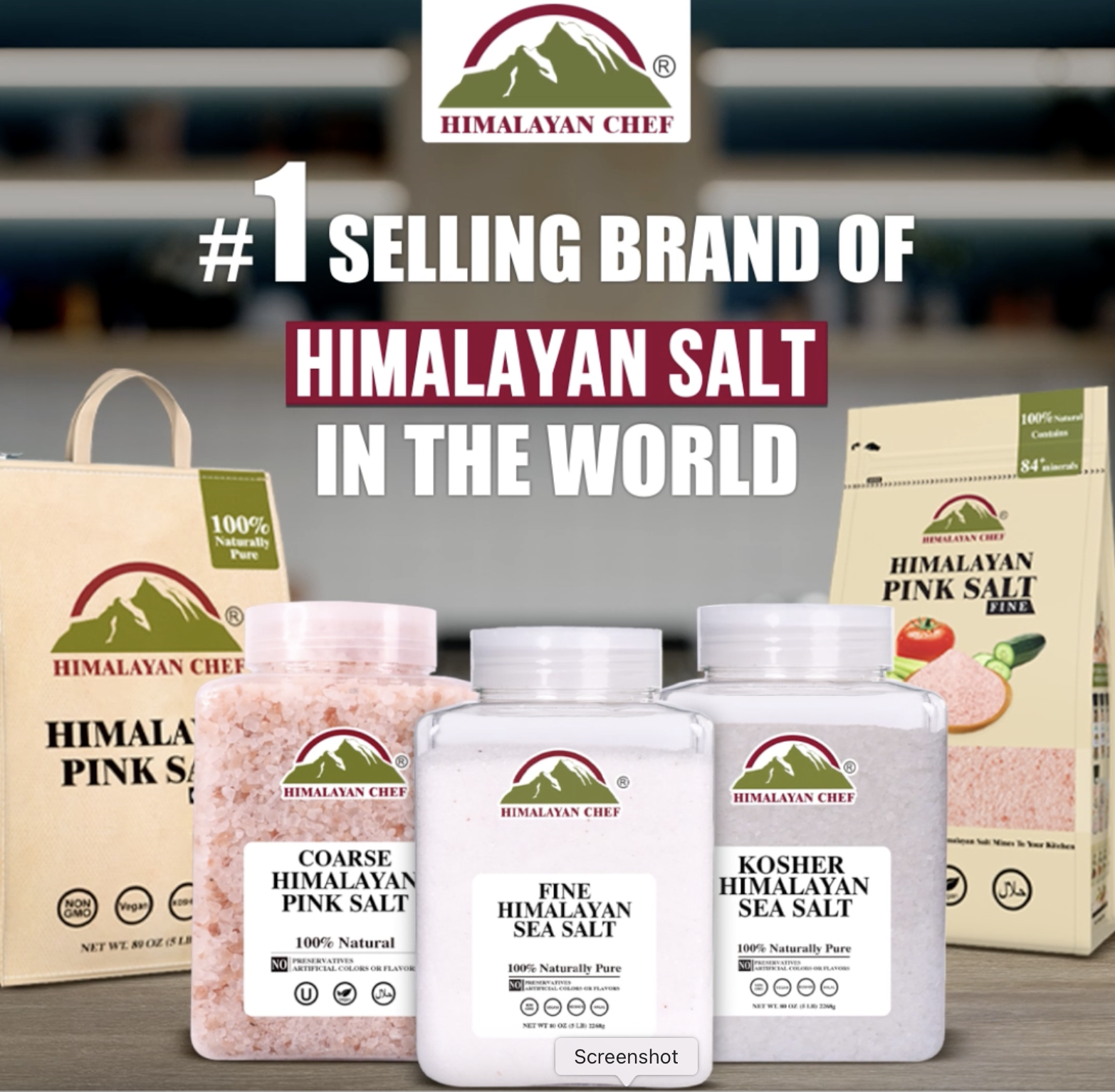 Himalayan Chef USA Facebook ad: 100% Natural Himalayan Salt