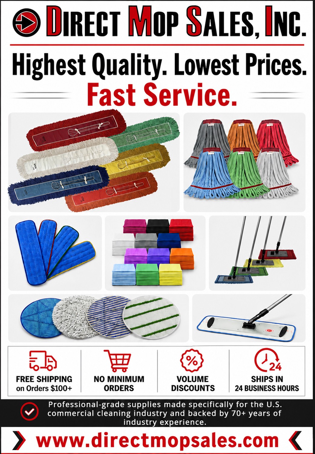 Direct Mop Sales, Inc. Facebook ad