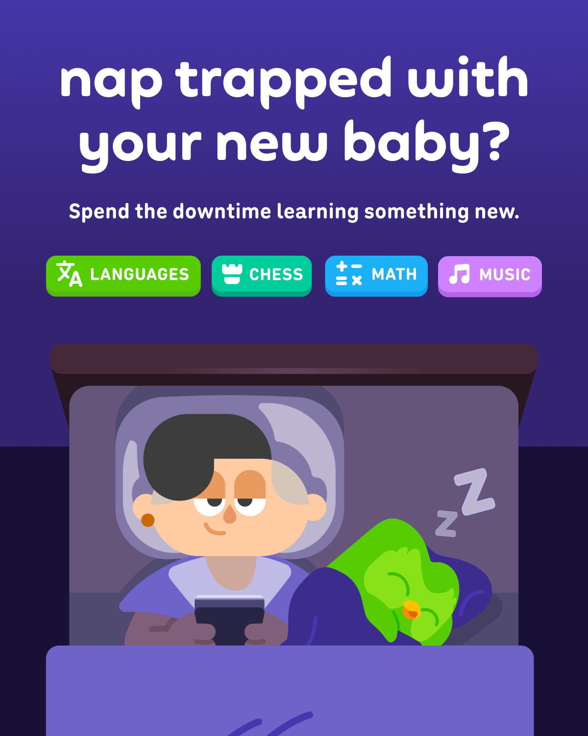 Duolingo Facebook ad
